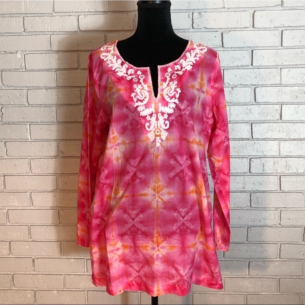 J. Jill Pink Tye Dye Tunic - Size L
